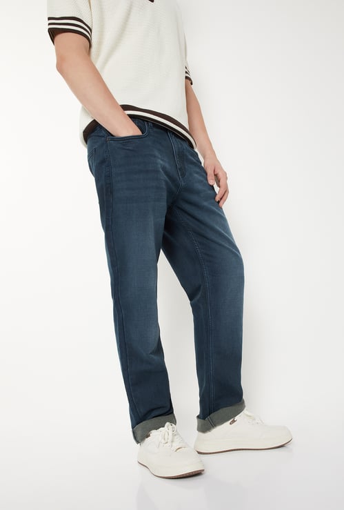 Men Washed Regular Fit Jeans