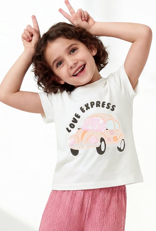 Girls Graphic Printed T-shirt