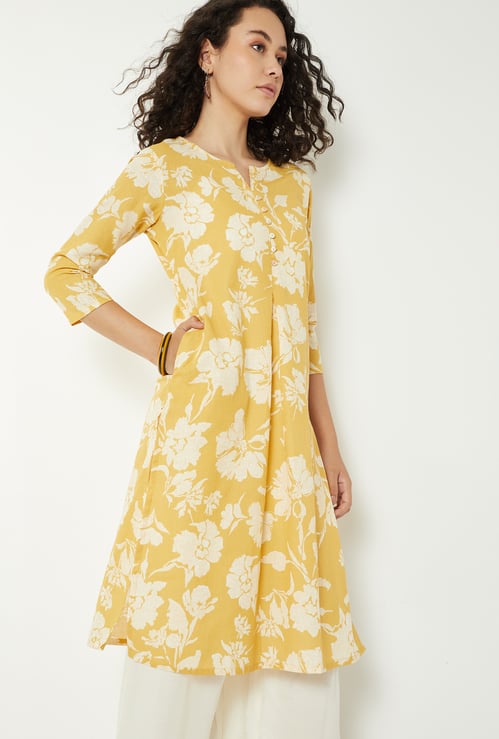 Women Floral Print Straight Kurta