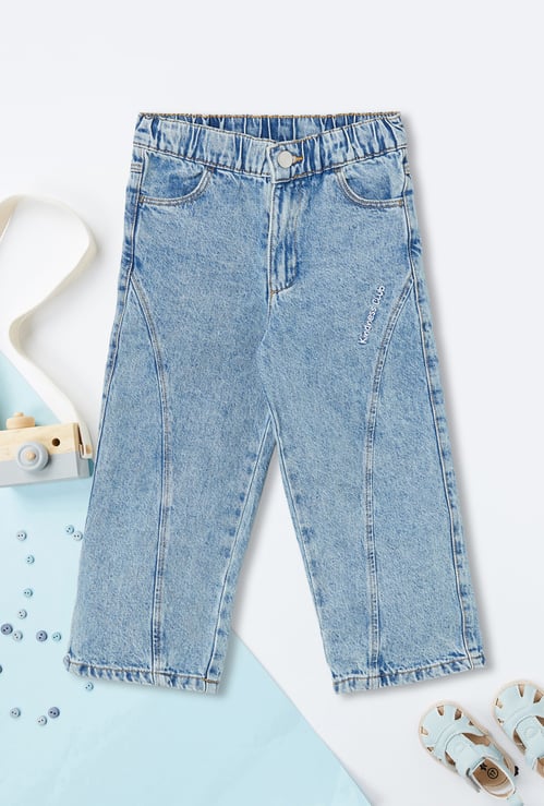 Boys Embroidered Regular Fit Jeans