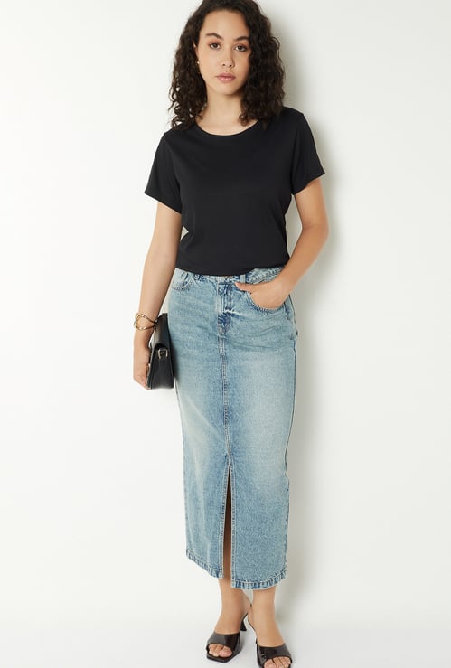 Women Ribbed T-shirt