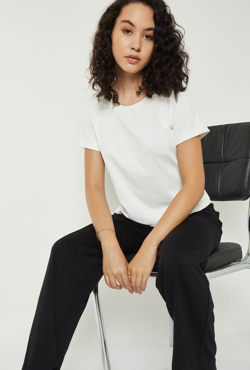 Women Ribbed T-shirt