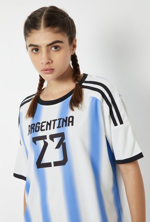Women Argentina Oversized Sports T-shirt