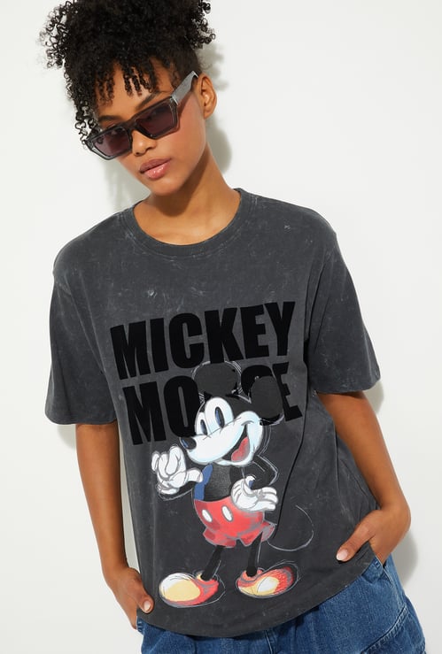 URB_N Women Mickey Mouse Oversized T-shirt