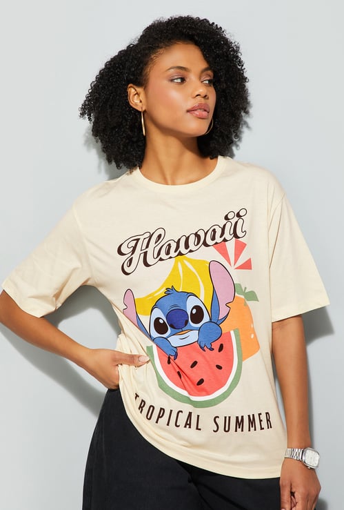 URB_N Women Stitch Oversized T-shirt