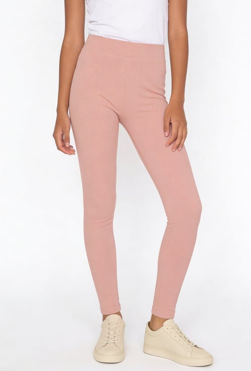 Girls Ribbed Leggings