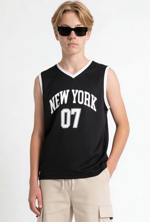 Boys Printed Activewear T-shirt