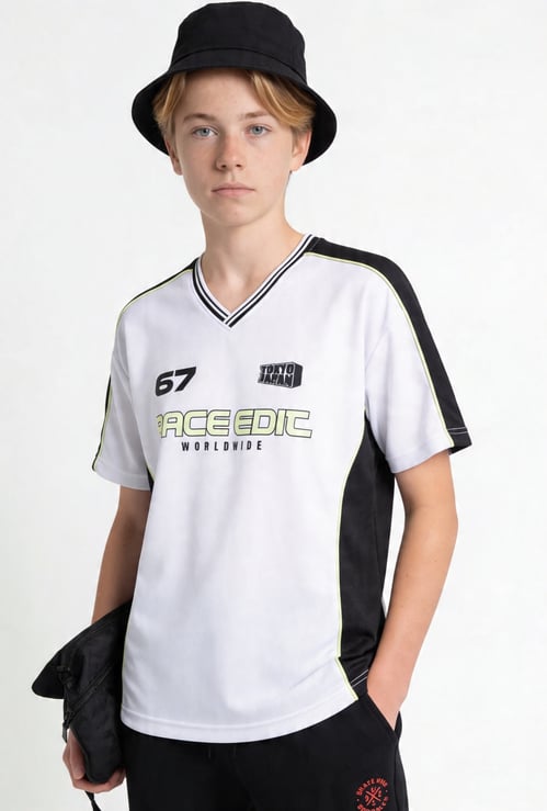 Boys Colourblock Sports T-shirt