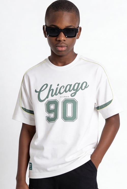 Boys Printed Oversized T-shirt
