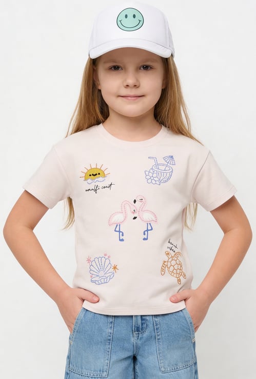 Girls Embroidered T-shirt
