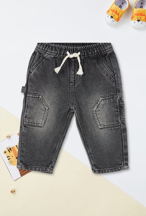 Boys Mid Washed Carpenter Jeans