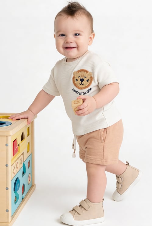 Boys Applique Shorts Set