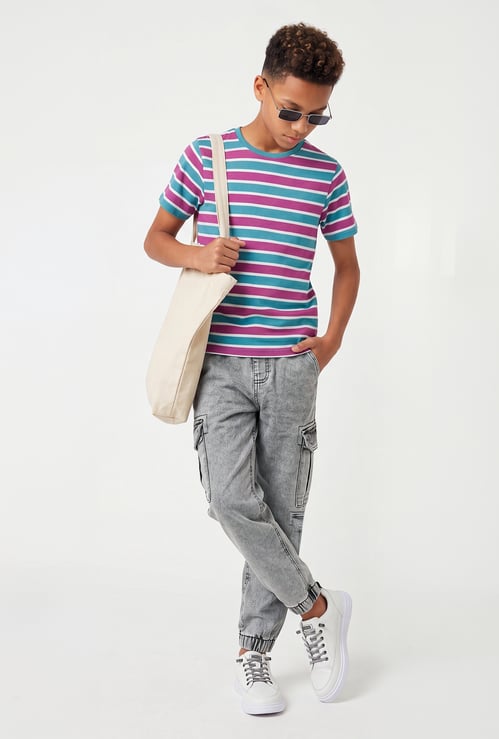 Boys Washed Cargo Joggers