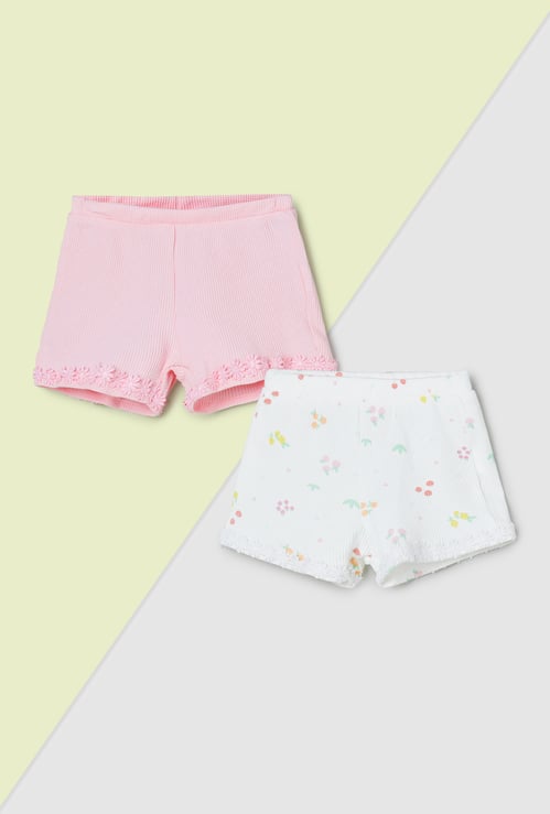 Girls Assorted Shorts - Pack of 2