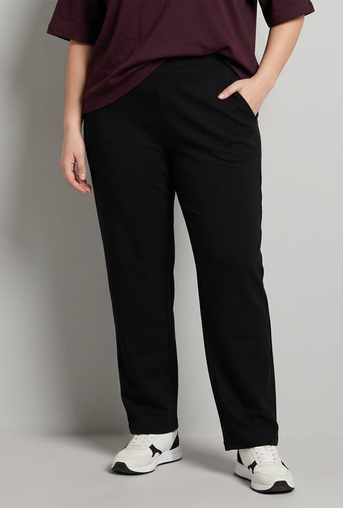 Women Solid Flared Track Pants