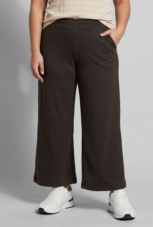 Women Solid Flared Track Pants