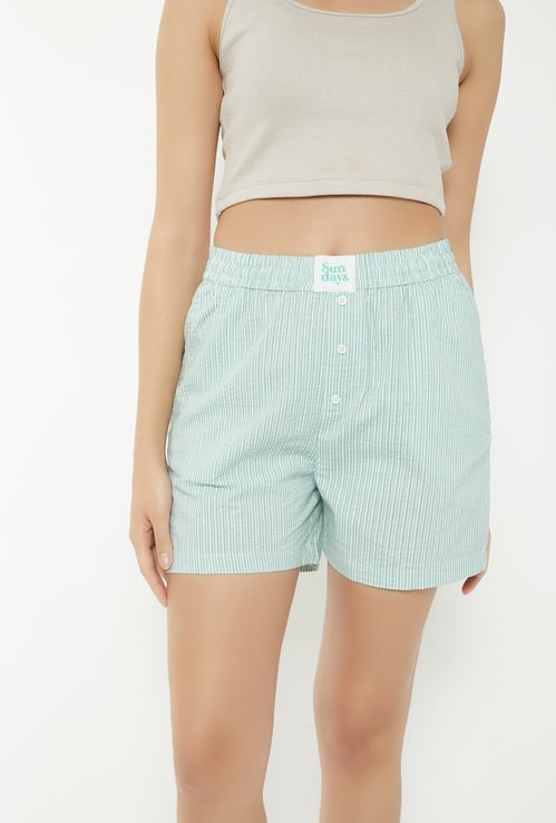 Women Striped Shorts