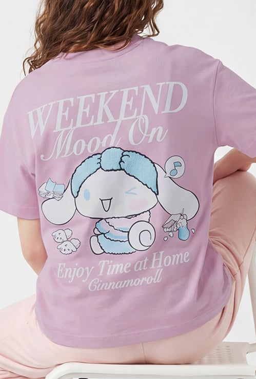 Girls Cinnamoroll Printed T-shirt