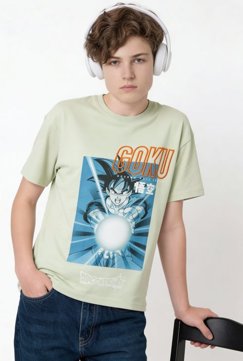 Boys Goku Embroidered T-shirt