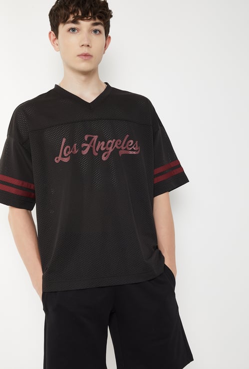 URB_N Men Printed Athleisure Oversized T-shirt