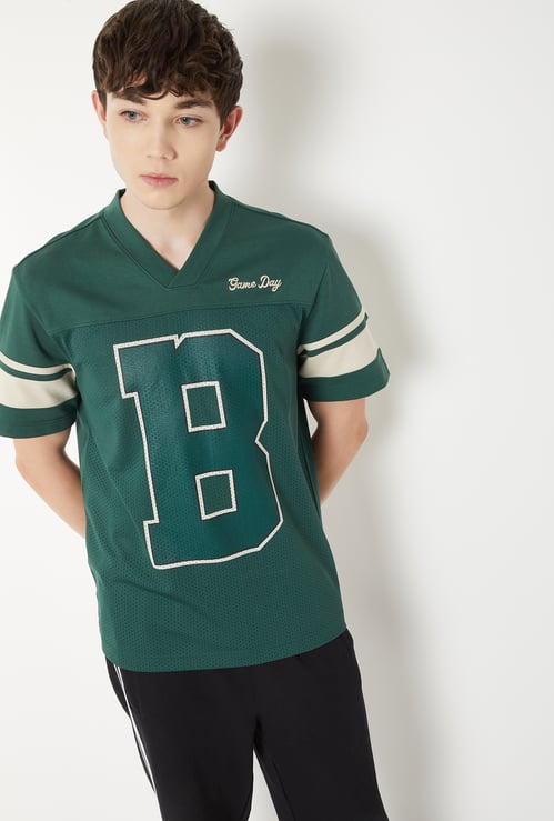 Men Printed Sports T-shirt