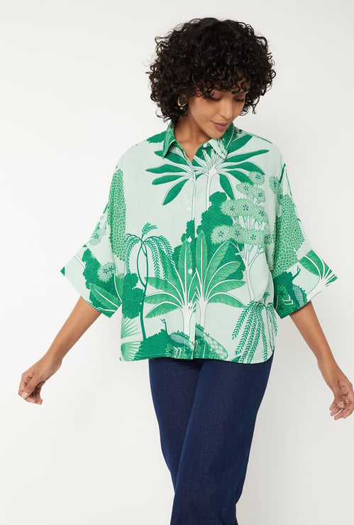 Women Leaf Printed Tunic