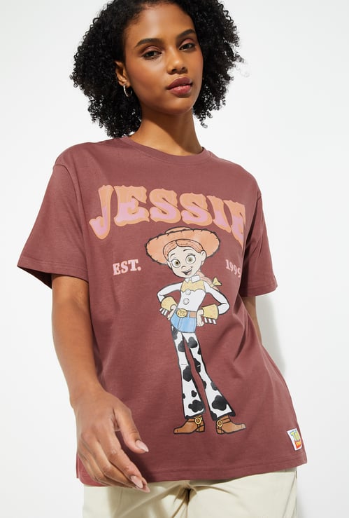 URB_N Women Toy Story Print Oversized T-shirt