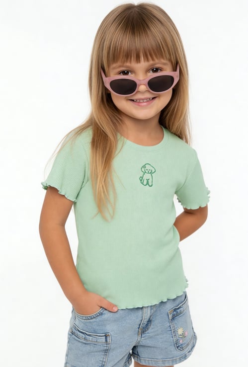 Girls Embroidered Top