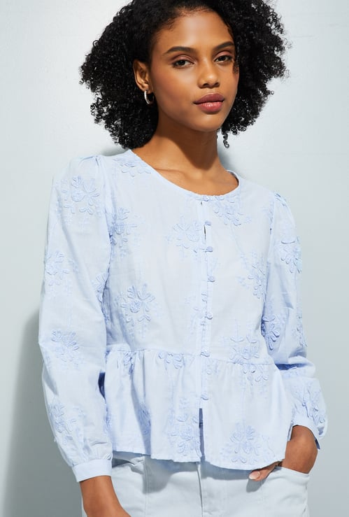 URB_N Women Embroidered Blouse