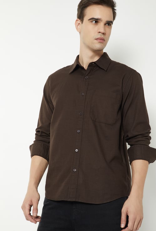 Men Solid Regular Shirt