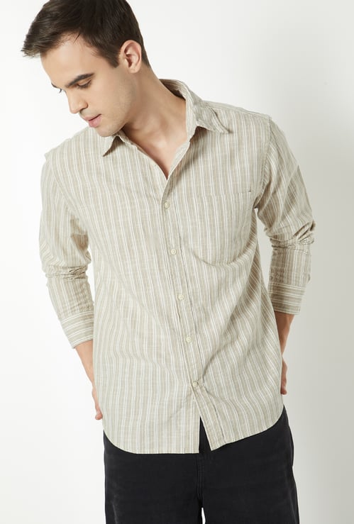 Men Striped Regular Fit Shirt