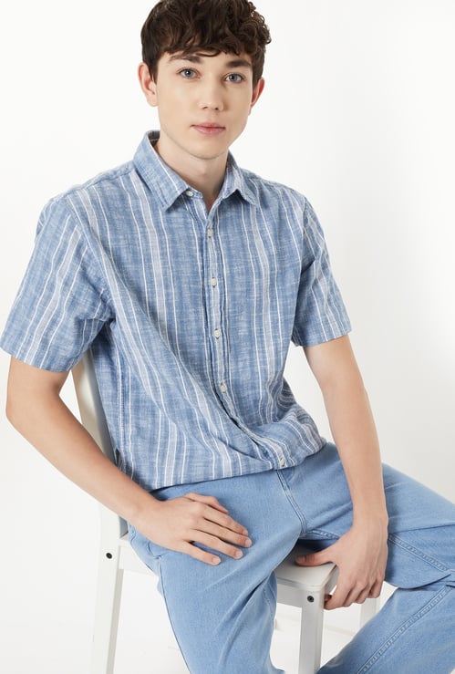 Men Striped Shirt