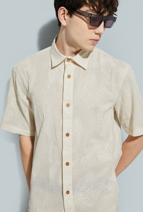URB_N Men Embroidered Shirt