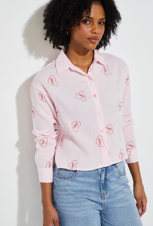 URB_N Women Embroidered Shirt