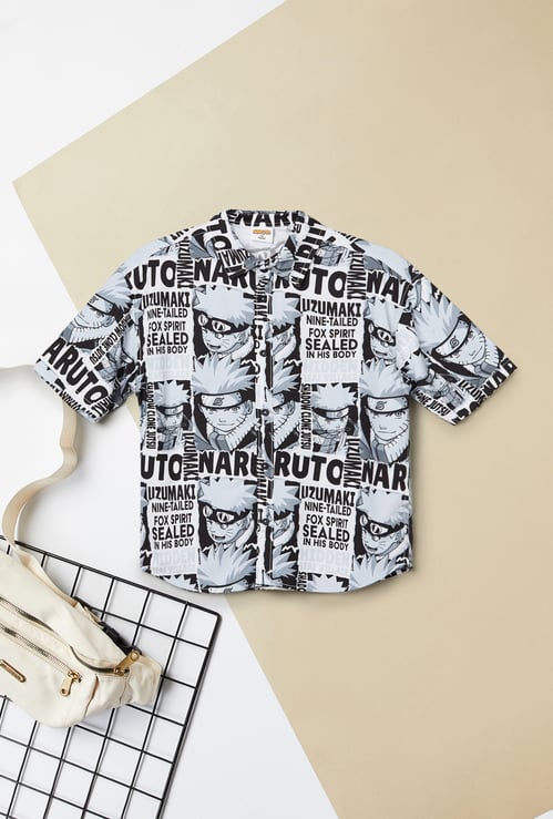 Boys Naruto Printed Shirt
