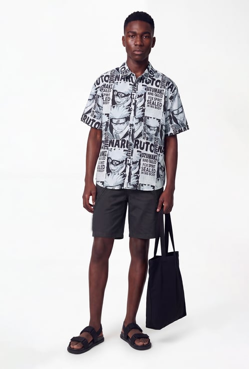 Boys Naruto Printed Shirt