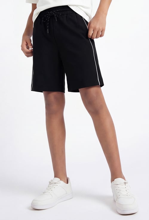 Boys Side Striped Sports Shorts