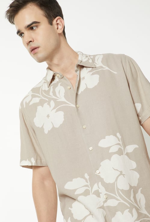 Men Floral Print Regular Fit Shirt