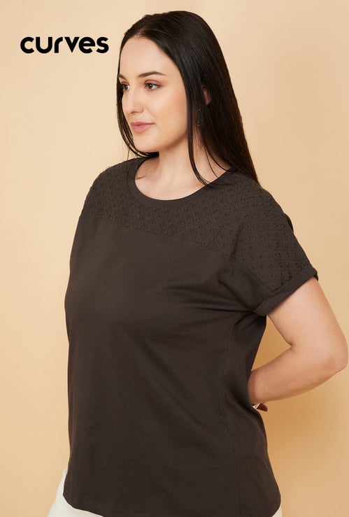 Women Embroidered T-shirt