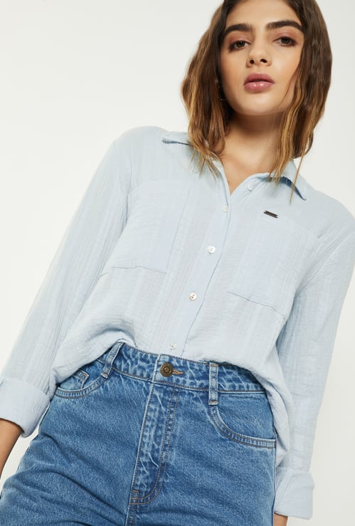 Women Solid Shirt