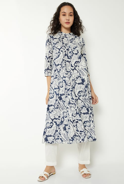 Women Printed A-Line Kurta Set