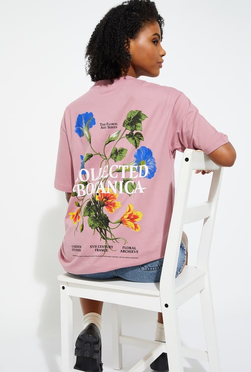 URB_N Women Oversized Back Printed T-shirt