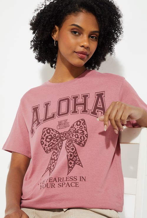 URB_N Women Printed Relaxed Fit T-shirt