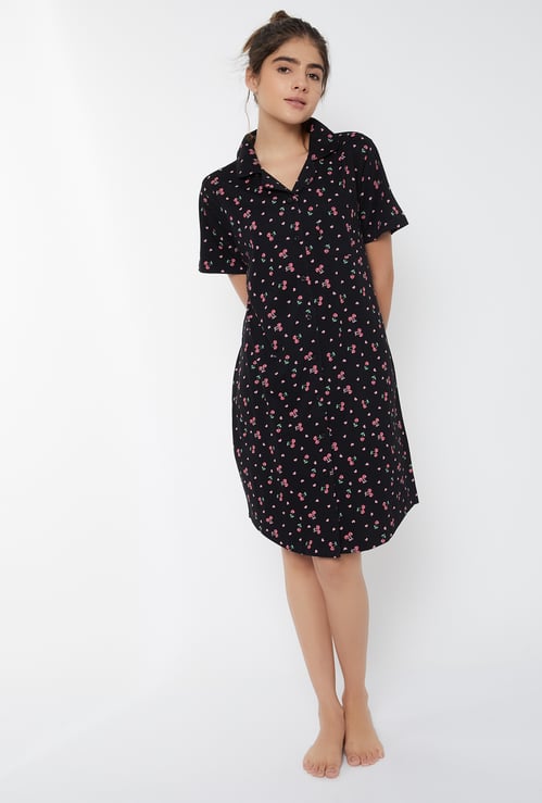 Women Printed Nightdress