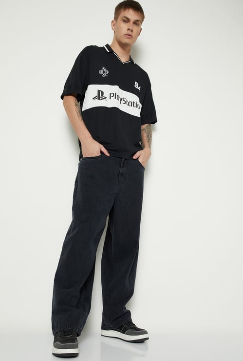 Men's Dark Wash Loose Fit Jeans