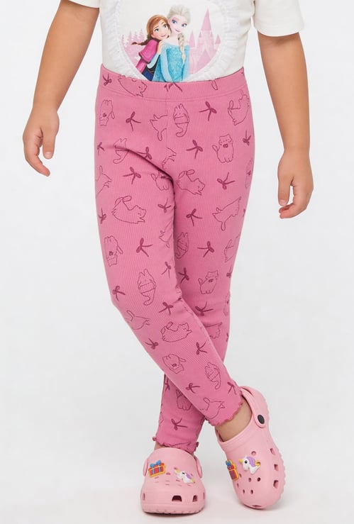 Girls Printed Leggings