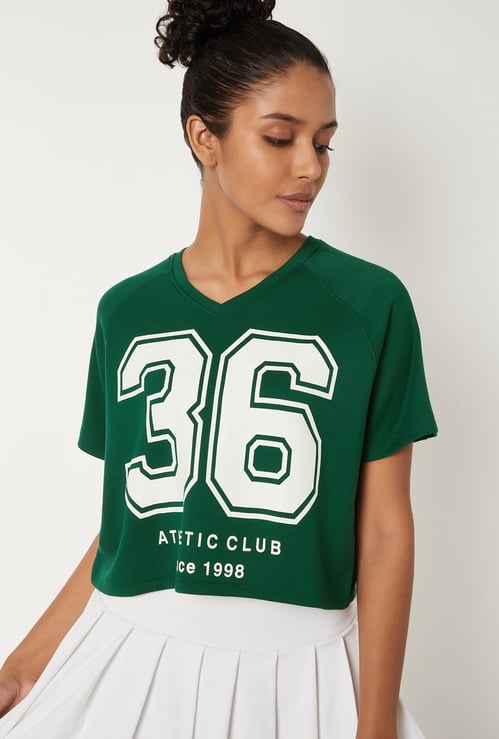 Women Numeric Printed T-shirt