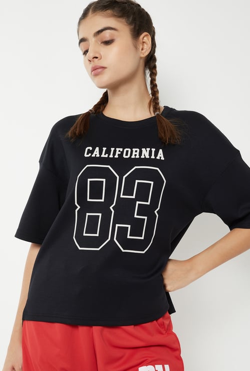 Women Typographic Print T-shirt