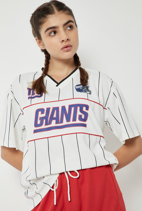 Women NFL Printed Boxy T-shirt