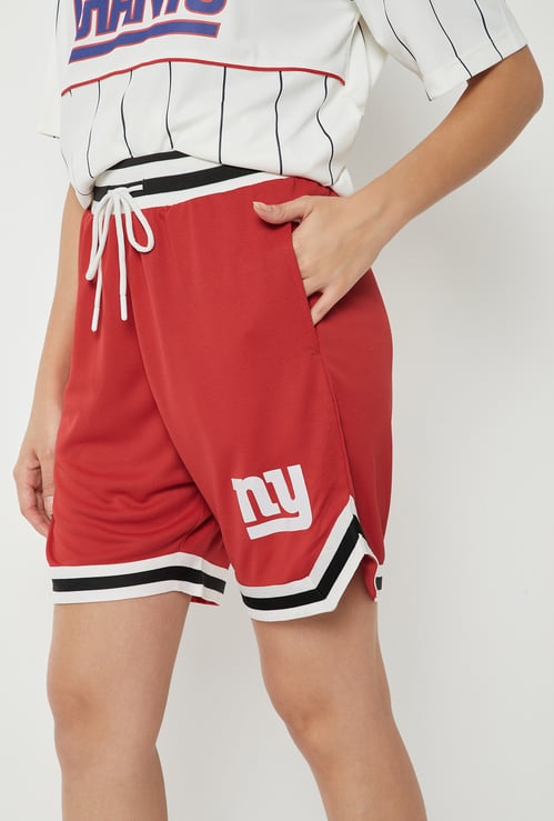 Women NY Logo Sports Shorts